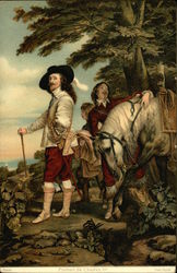 Portrait of Charles I by Van Dyck Postcard