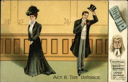 Act 6. The Divorce, In the High Court of Justice, Society Divorce, Latest Winners Postcard