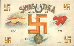 Swastika - Good Luck Postcard