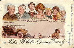 The Whole Damm Family The Whole Family Postcard Postcard