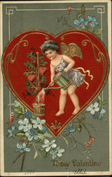 To My Valentine Cupid Postcard Postcard