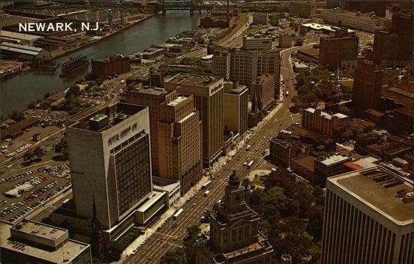 Aerial View of New Jersey's Largest City Newark