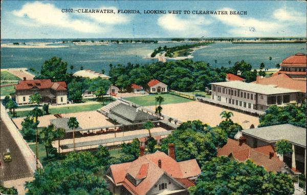 Looking West to Clearwater Beach Florida Marina Camera & Gifts