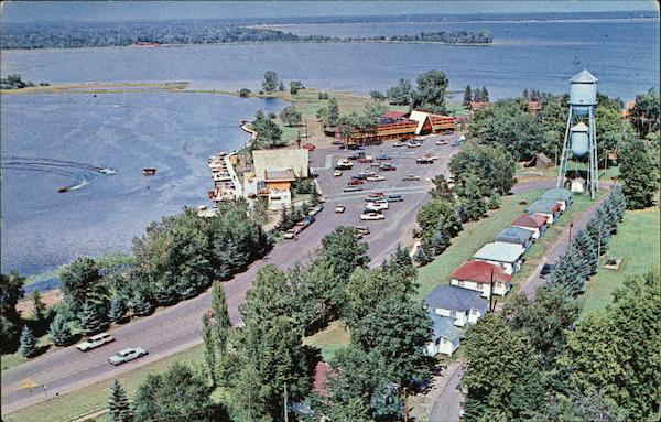 Aerial of Breezy Point and Pelican Lake Minnesota