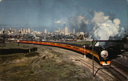 Southern Pacific "Coast Daylight" Locomotives Postcard Postcard