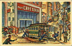 Moars Cafeteria San Francisco, CA Postcard Postcard