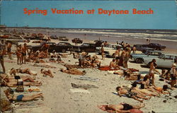 Spring Vacation at Daytona Beach Postcard