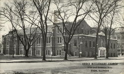 Grace Missionary Church Zion, IL Postcard Postcard