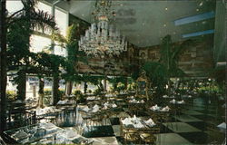 Creighton's Restaurant, View of Garden Room Postcard