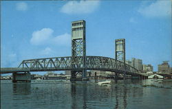 St. Elmo W. Acosta Bridge and the Main Street Bridge Jacksonville, FL Postcard Postcard