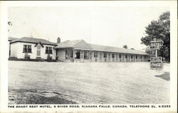 The Shady Rest Motel, 9 River Road Postcard