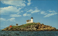 Nubble Light (Cape Neddick) York Beach, ME Postcard Postcard