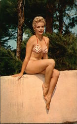Sitting Pretty - Girl in Bikini Postcard