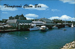 Thompson's Clam Bar Harwich Port, MA Postcard 