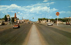 Coast to Coast Highway Through Tucumcari, N.M New Mexico Postcard Postcard