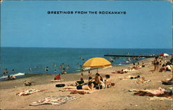 Greetings From The Rockaways Queens, NY Postcard Postcard