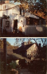 Cobb's Mill By the Waterfall Postcard