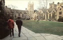 The Great Court of Branford College, with Saybrook College at the Right Postcard
