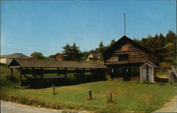 Alexander Blockhouse and Indian Dug-out Canoes Coupeville, WA Postcard Postcard