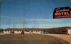 The Gardens Motel Plainwell, MI Postcard Postcard