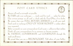 Post Card Collectors Club of America Code of Ethics Post Card Collectors Club of America Code of Ethics