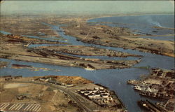 ULos Angeles-Long Beach Harbor Postcard