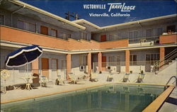 Victorville TraveLodge Postcard