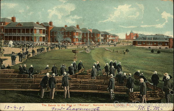 The Salute to the Flag or Retreat, National Military Home Leavenworth Kansas