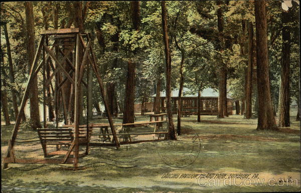 Dancing Pavilion at Island Park Sunbury Pennsylvania