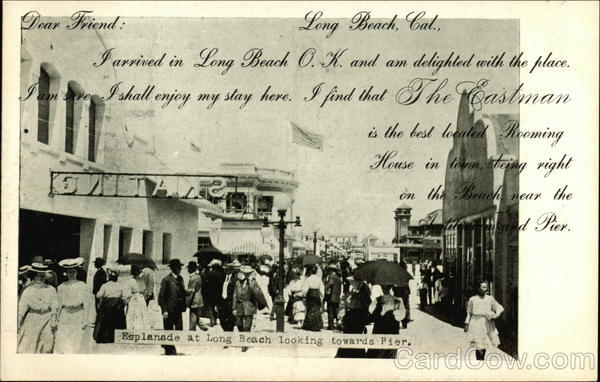 Esplanade Looking towards Pier Long Beach California