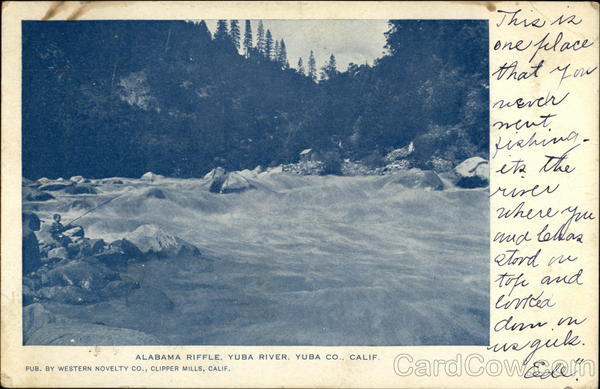 Alabama Riffle, Yuba River, Yuba Co., Calif California