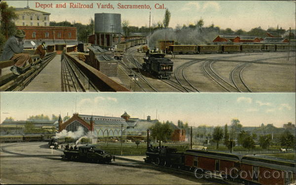 Depot and Railroad Yards Sacramento California