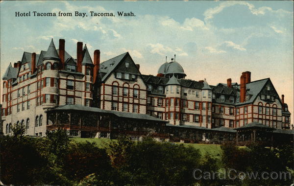 Hotel Tacoma from Bay Washington