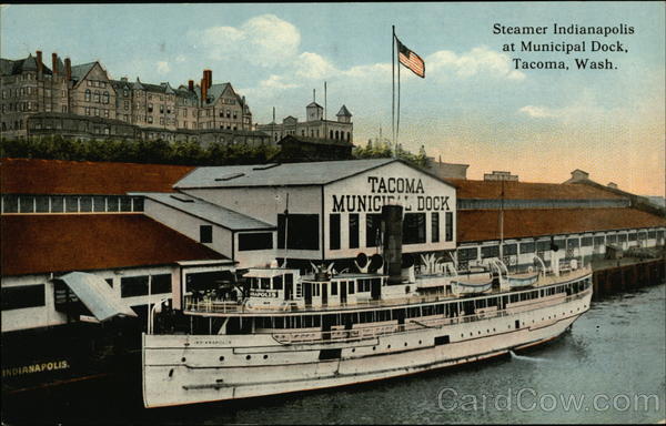 Steamer Indianapolis at Municipal Dock Tacoma Washington