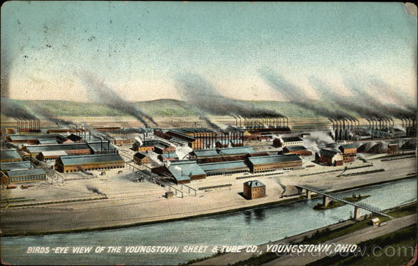Bird's-Eye View of the Youngstown Sheet & Tube Co Ohio