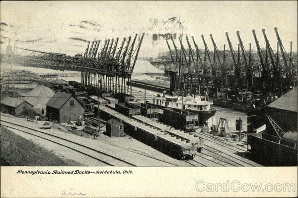Pennsylvania Railroad Docks Ashtabula Ohio