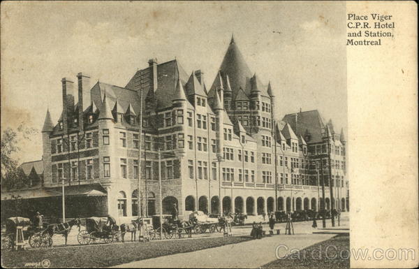Place Viger C.P.R. Hotel and Station Montreal QC Canada
