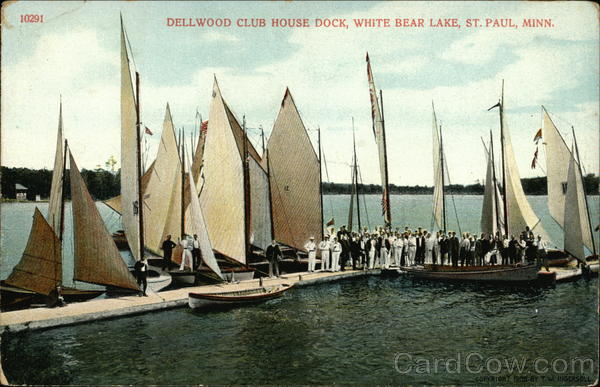 Dellwood Club House Dock, White Bear Lake St. Paul Minnesota