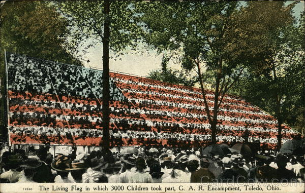 The Living Flag, G.A.R. Encampment Toledo Ohio