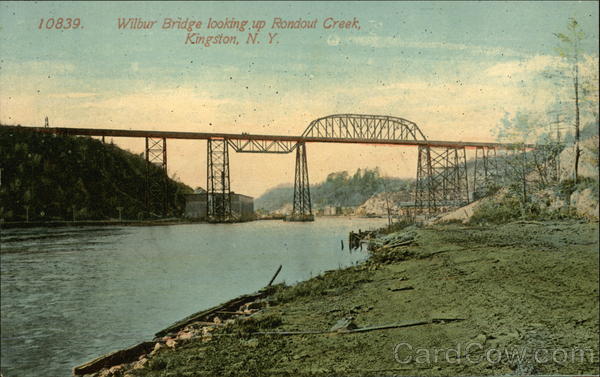 Wilbur Bridge, Looking Up Rondout Creek Kingston New York