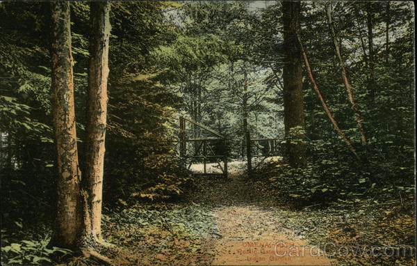 Road and Gateway to Indian Garden Omena Michigan