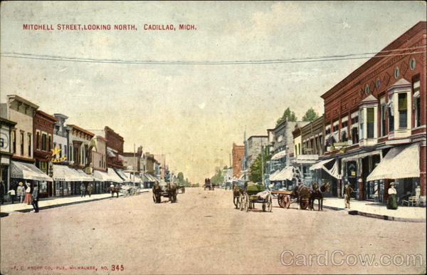 Mitchell Street, Looking North Cadillac Michigan