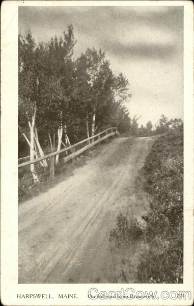 On the Road from Brunswick Harpswell Maine