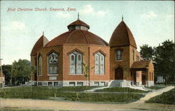 First Christian Church Emporia, KS Postcard Postcard