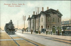 Passenger Station - Santa Fe Emporia, KS Postcard Postcard