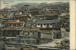 View of Town Bisbee, AZ Postcard Postcard