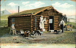 A Western Bachelor's Home. Wife Wanted Postcard