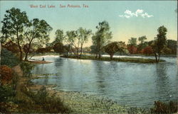 West End Lake, San Antonio, Texas Postcard Postcard