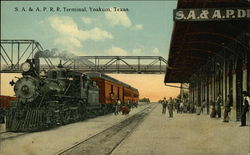 S.A. & A.P.R.R. Terminal Yoakum, TX Postcard Postcard