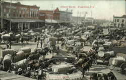 Street Scene Hillsboro, TX Postcard Postcard